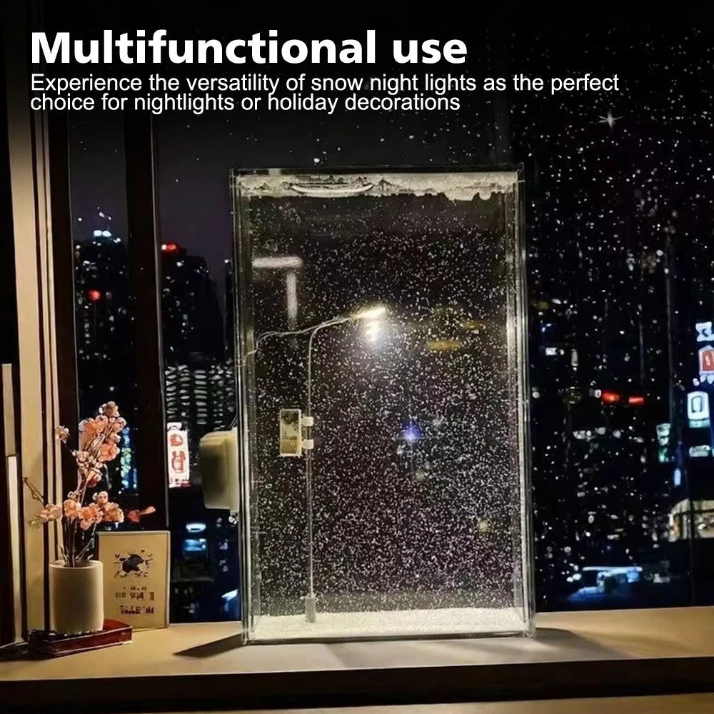 Snowy Night DIY Decor Lamp