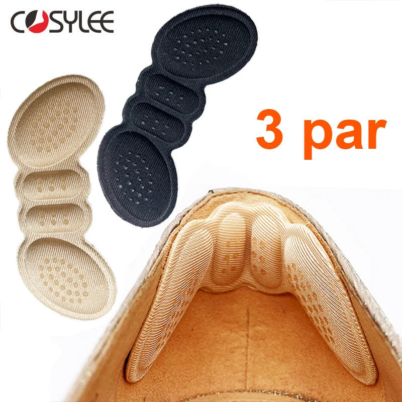3 Pairs Heel Insoles Pads Patch Pain Relief