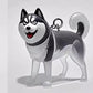 Pet Hair Memory Keyring