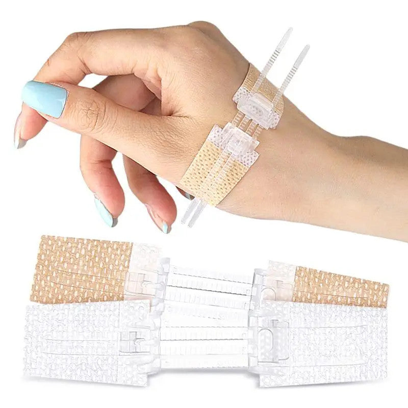 1Pc Zipper Tie Wound Closure Patch