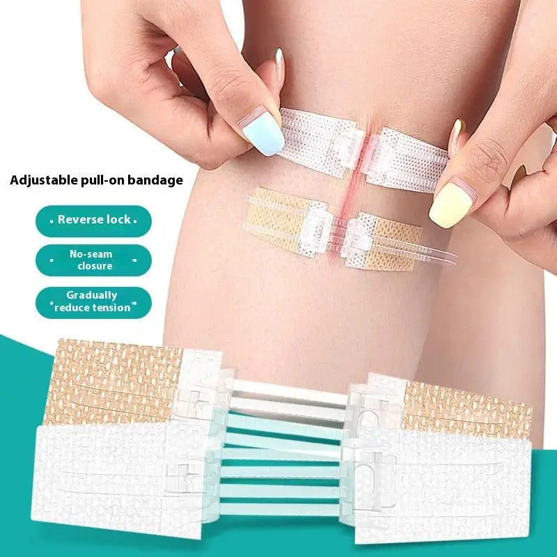 1Pc Zipper Tie Wound Closure Patch