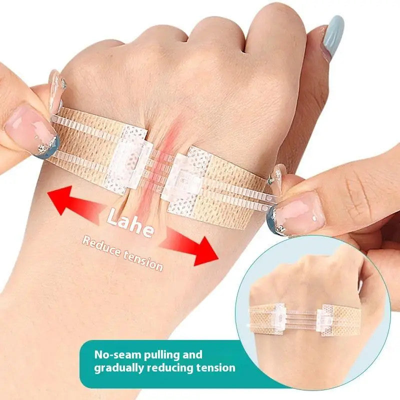 1Pc Zipper Tie Wound Closure Patch