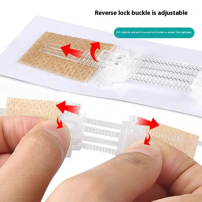 1Pc Zipper Tie Wound Closure Patch