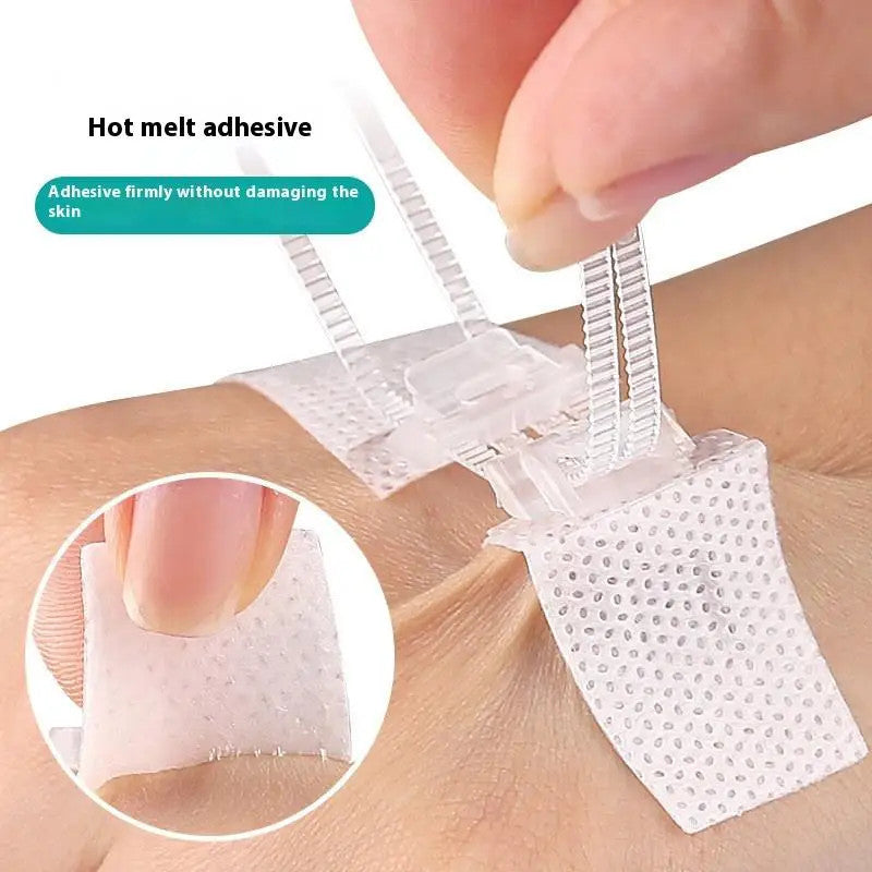 1Pc Zipper Tie Wound Closure Patch