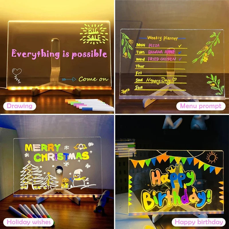 LED Luminous Note Board Night Light