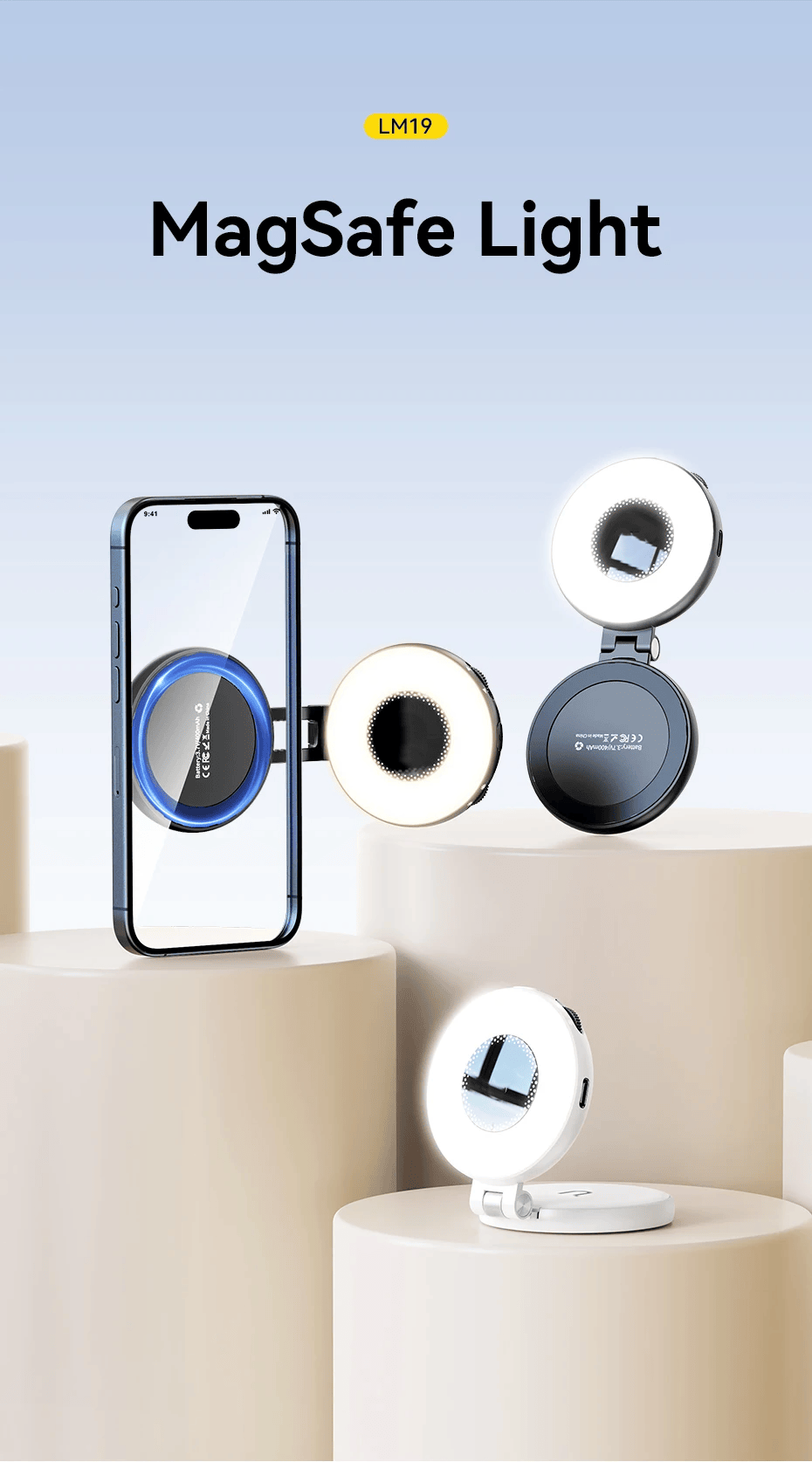 Mobile Phone Magnetic Suction Beauty Fill Light