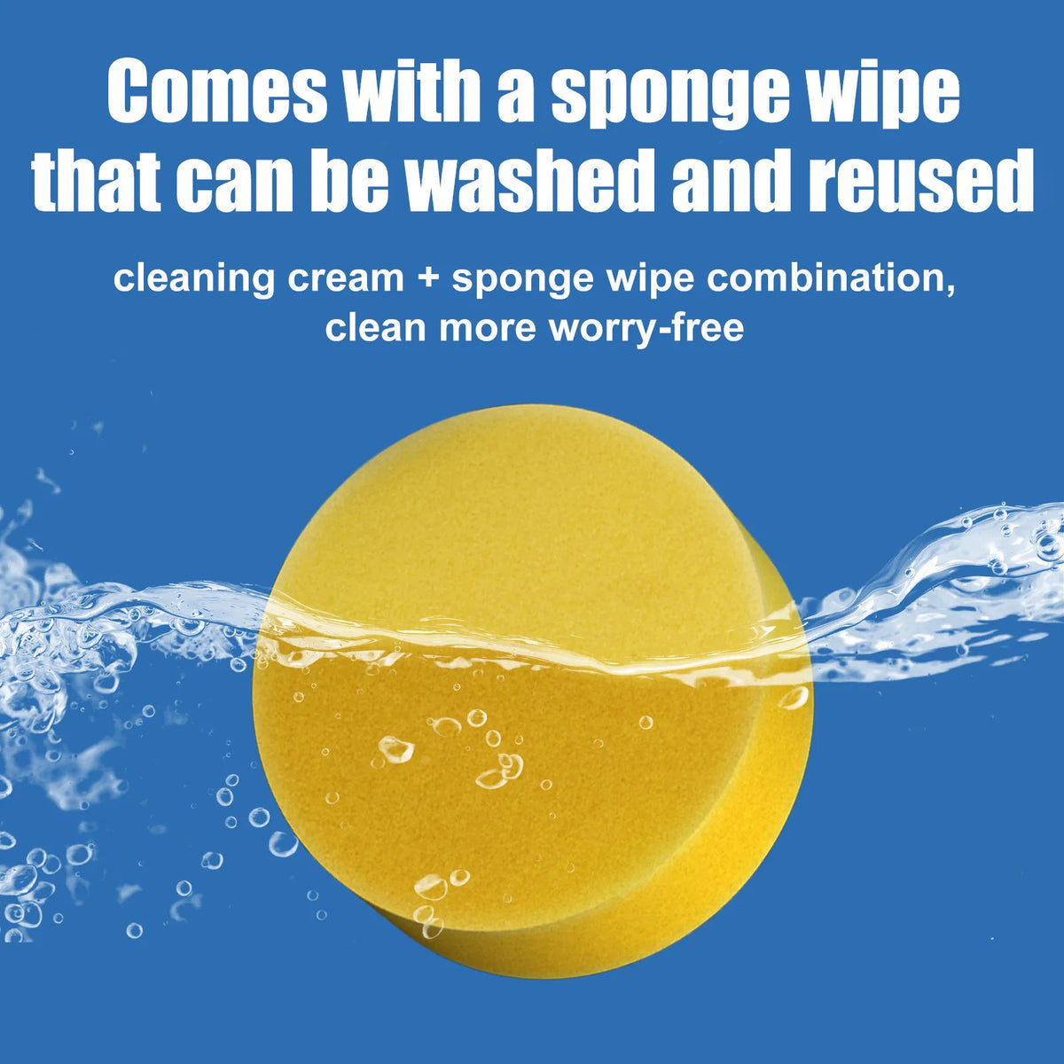 Shoe Cleaning Cream with Sponge