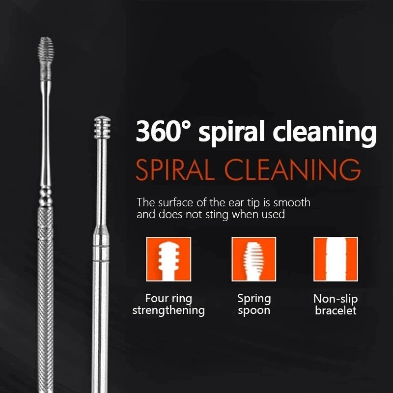 6Pcs/set Ear Cleaner Ear Wax Cleaning Tools