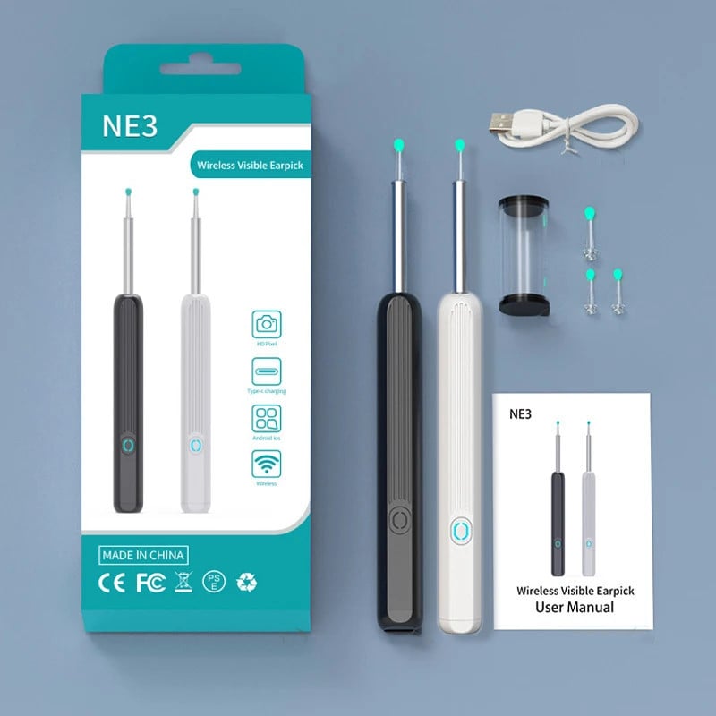 otoscope wifi visible earwax
