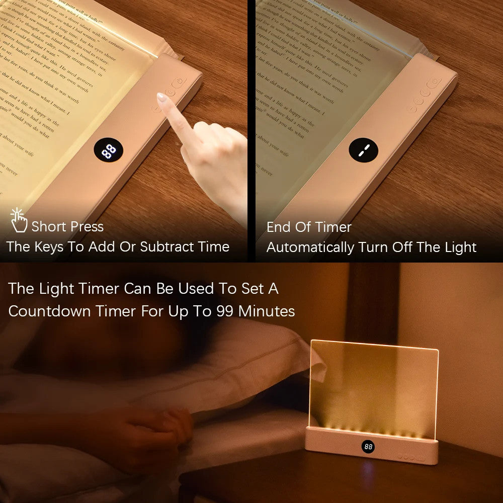 2-in-1 LED Book & Night Light – USB Rechargeable, Dimmable