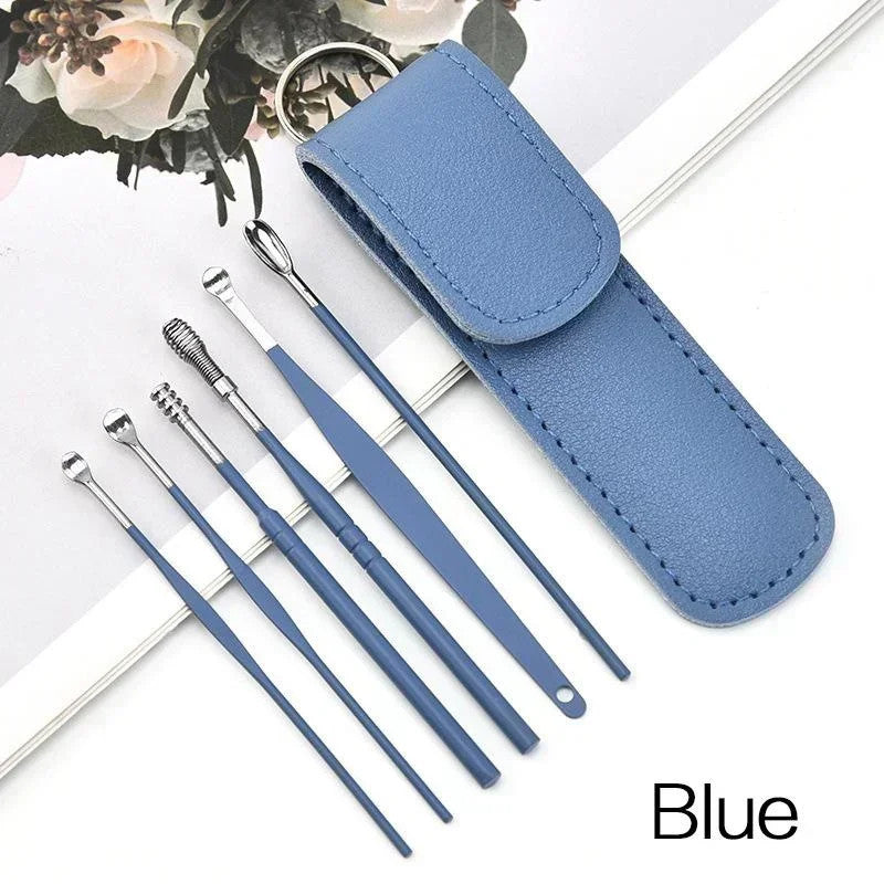 6Pcs Reusable Stainless Steel Ear Wax Removal Tool