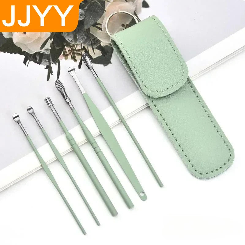 6Pcs Reusable Stainless Steel Ear Wax Removal Tool