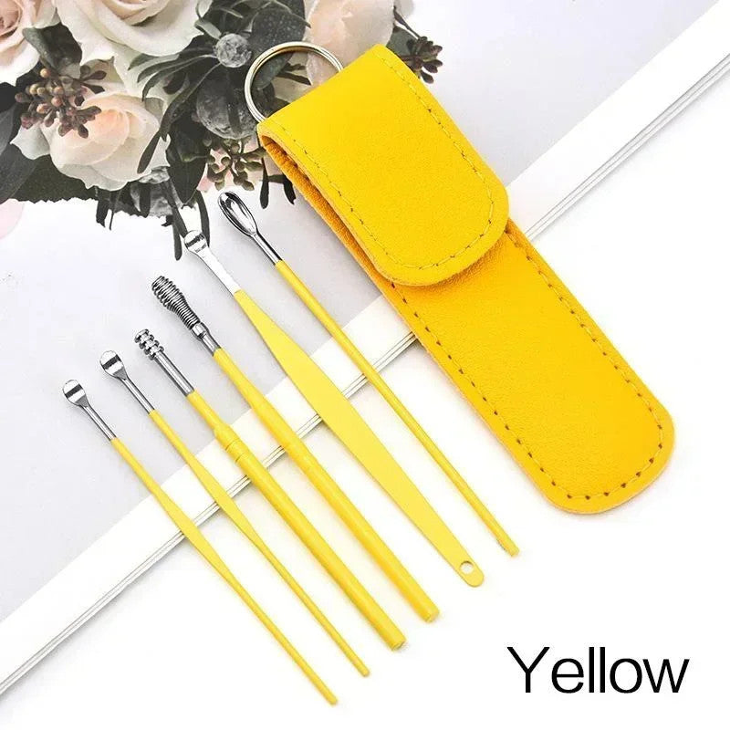 6Pcs Reusable Stainless Steel Ear Wax Removal Tool