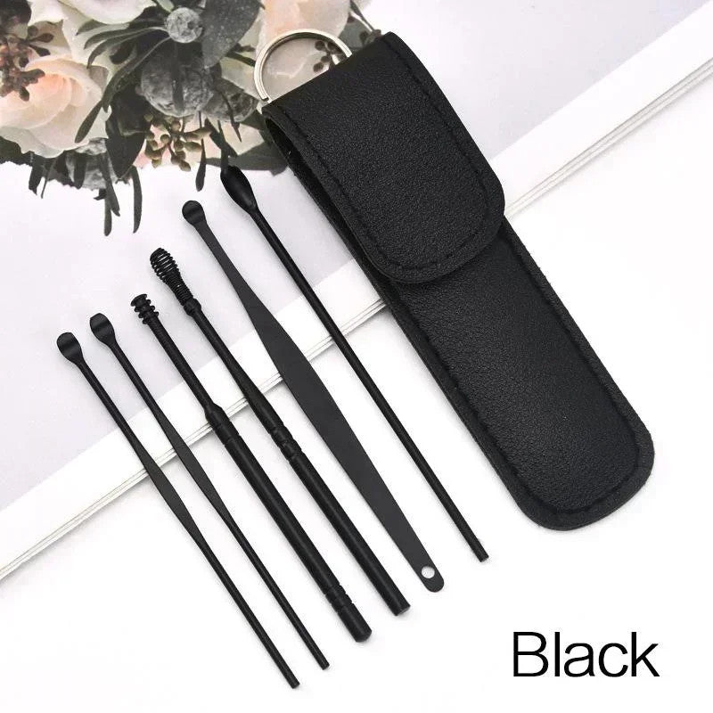 6Pcs Reusable Stainless Steel Ear Wax Removal Tool