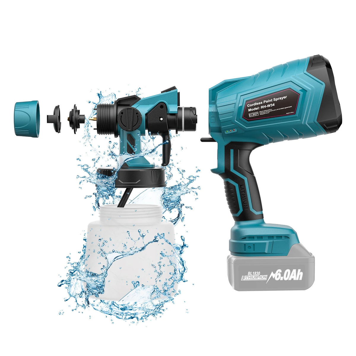 Cordless Paint Spray Gun