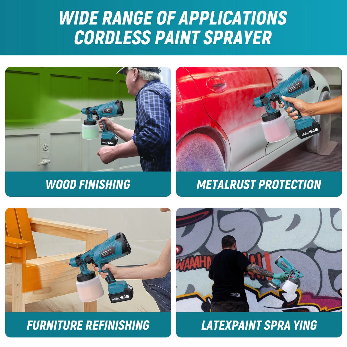 Cordless Paint Spray Gun