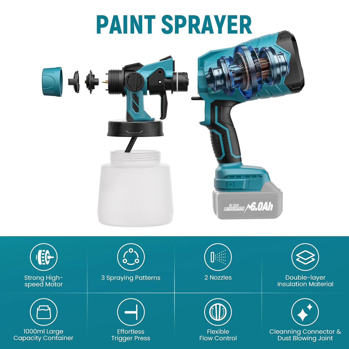 Cordless Paint Spray Gun