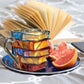 3D Colored Glass Book Coffee Mug