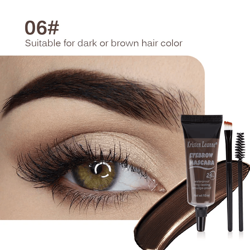 Natural 6 Colors Liquid Dyeing Eyebrow Cream Set