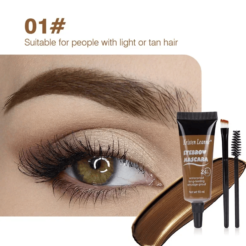 Natural 6 Colors Liquid Dyeing Eyebrow Cream Set