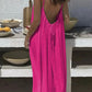 2026 Loose-Fit Spaghetti Strap Dress Women's Casual