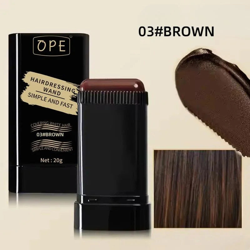 3-color portable hair dye stick with comb