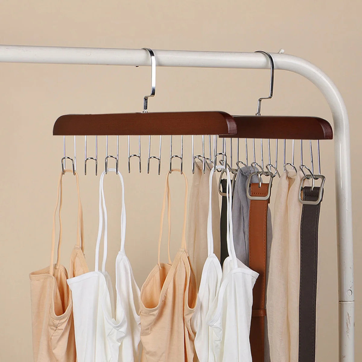 3pcs wooden new multifunctional hook hanger