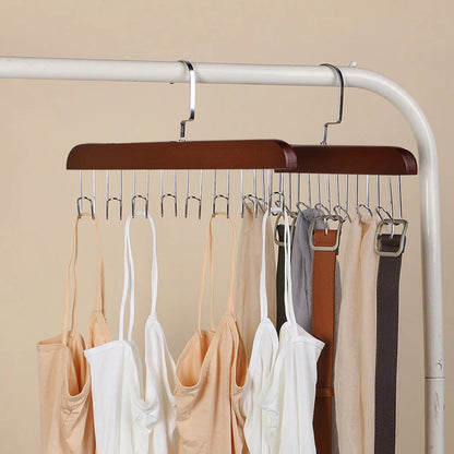 3pcs wooden new multifunctional hook hanger