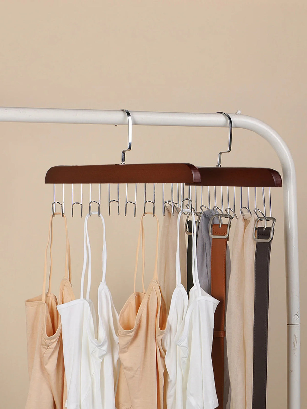 3pcs wooden new multifunctional hook hanger