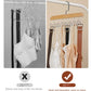 3pcs wooden new multifunctional hook hanger