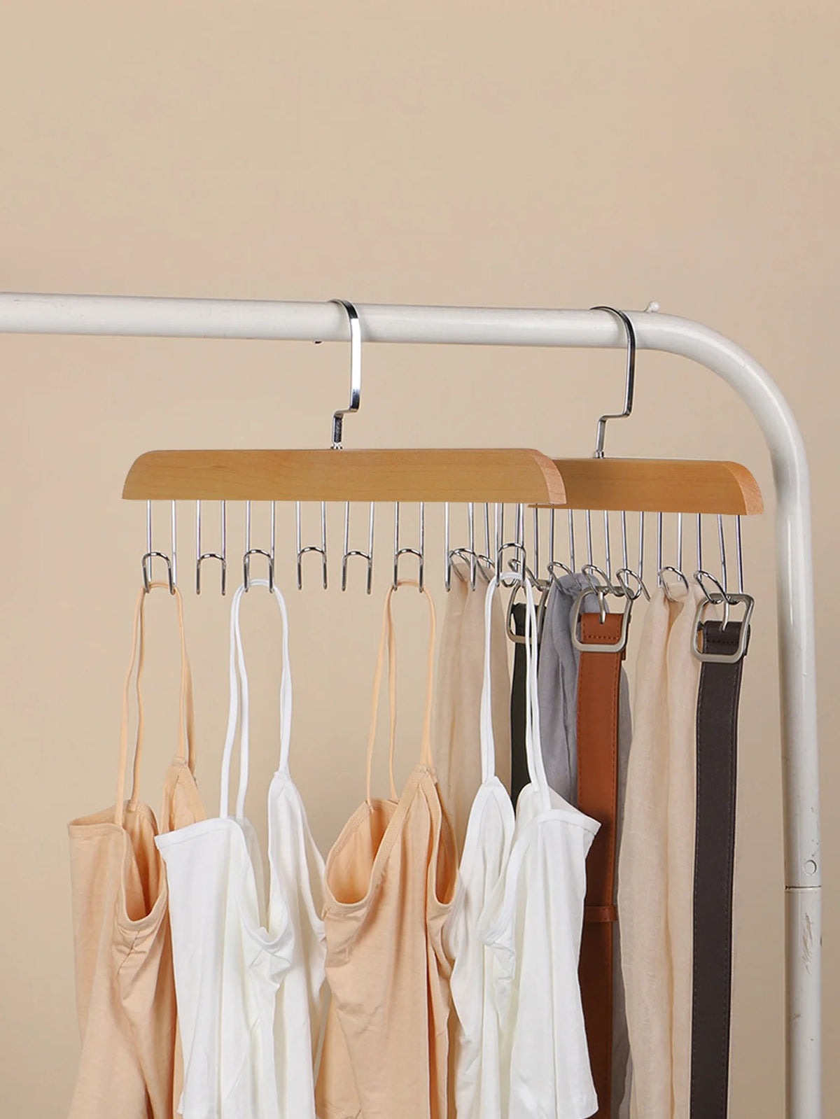 3pcs wooden new multifunctional hook hanger