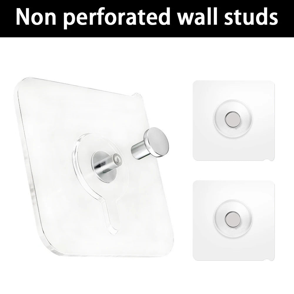 20Pcs Transparent Strong Self-adhesive Wall Hook