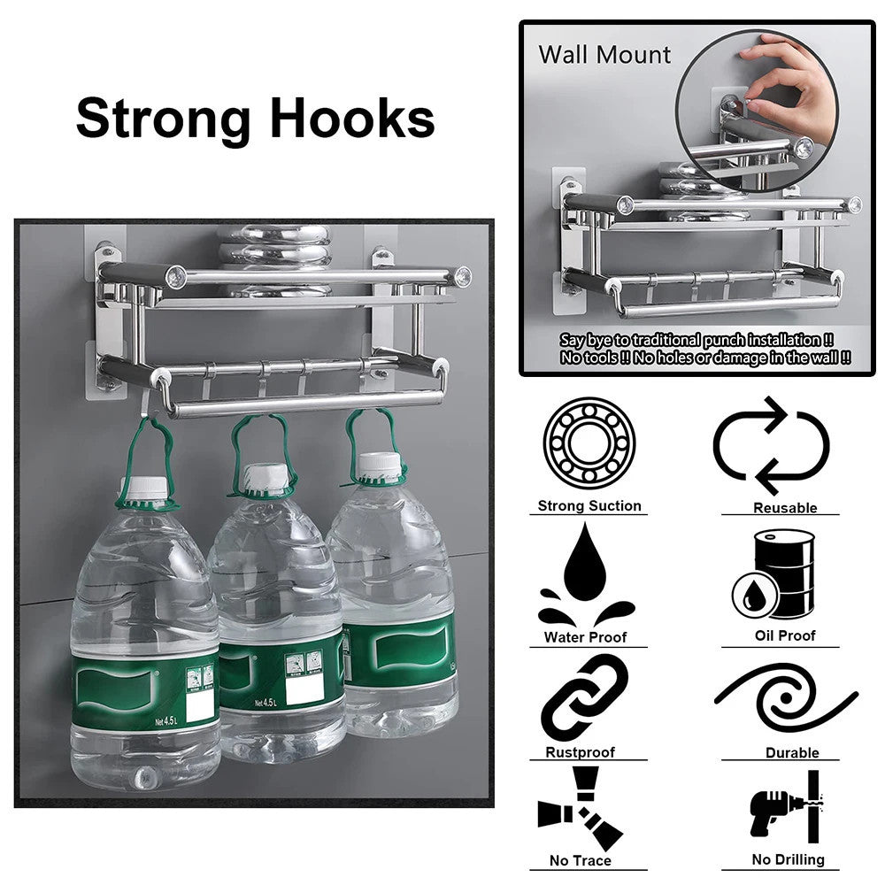 20Pcs Transparent Strong Self-adhesive Wall Hook