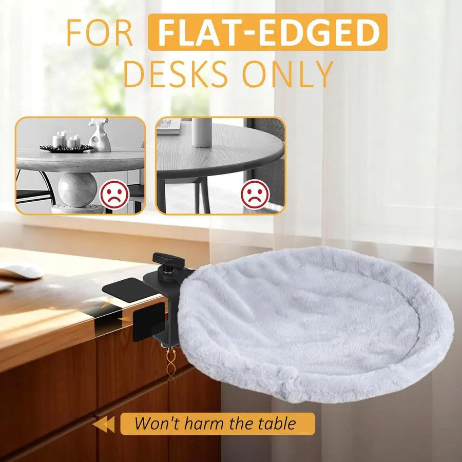 Cat Desk Bed with 360 Rotating