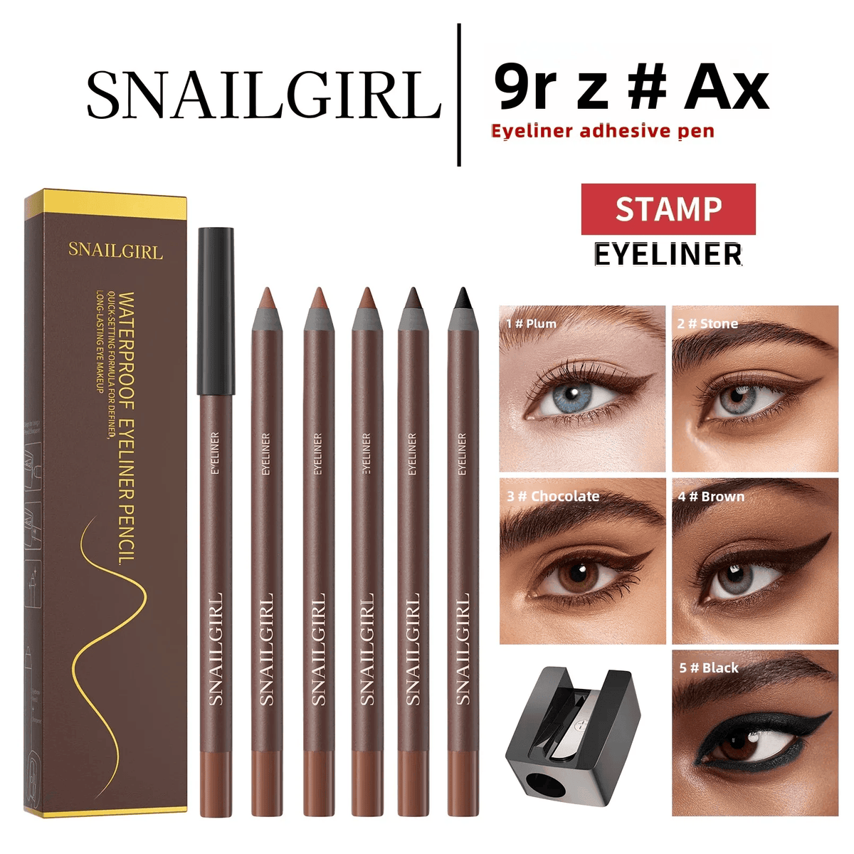 Waterproof Eyeliner Pencil Long Lasting