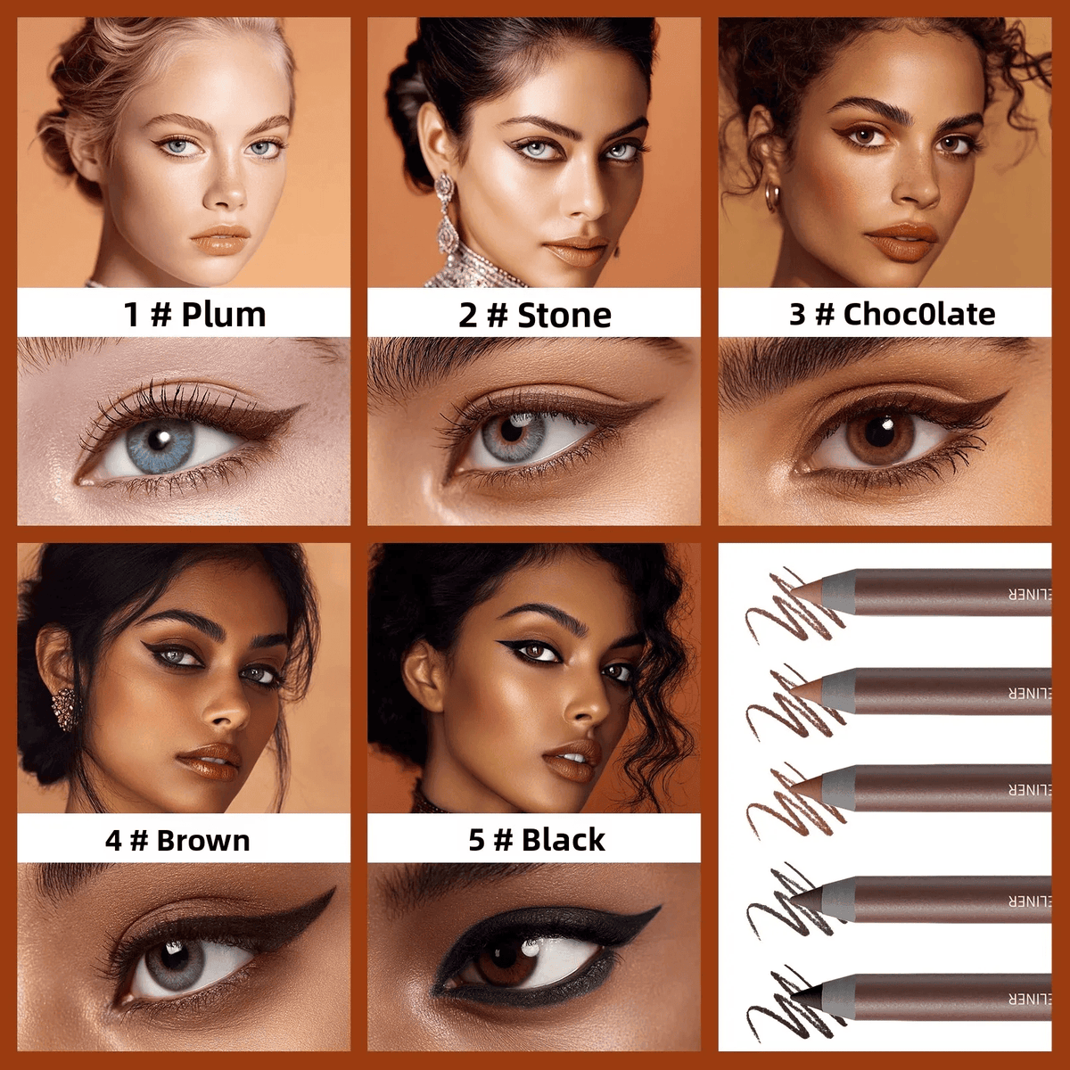 Waterproof Eyeliner Pencil Long Lasting