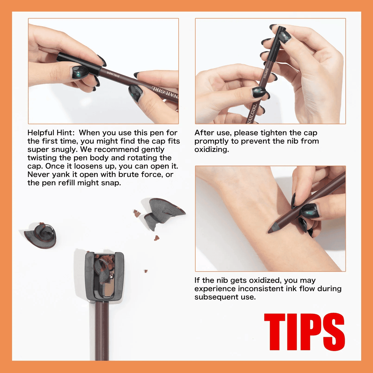 Waterproof Eyeliner Pencil Long Lasting