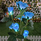 5 Heads Solar Lights Rose Flower