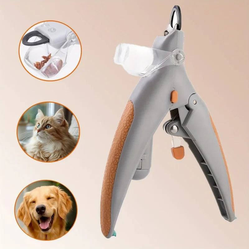 Pet cat and dog nail clippers with LED light