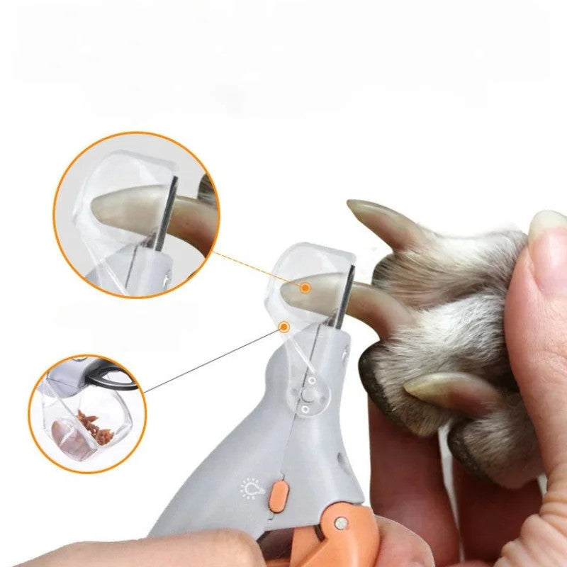Pet cat and dog nail clippers with LED light