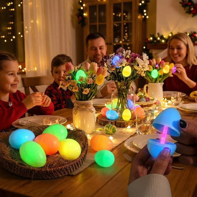 20pcs Luminous Easter Eggs with Mini Glow Sticks Glow in