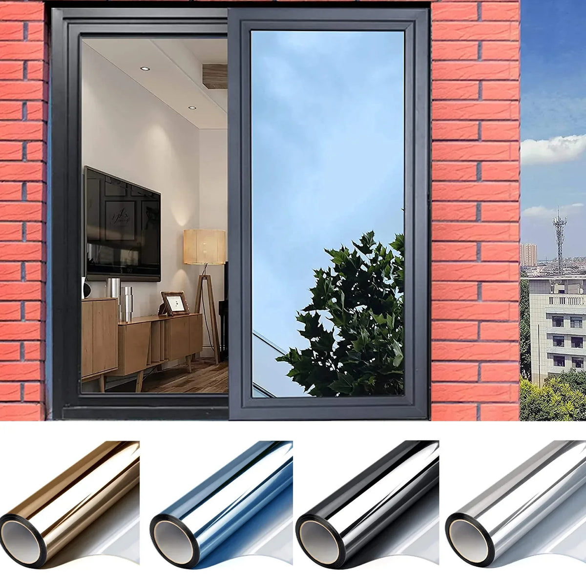 One Way Mirror Window Film Privacy Sun