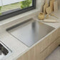L-shaped Chopping Board Stainless Steel Large Size