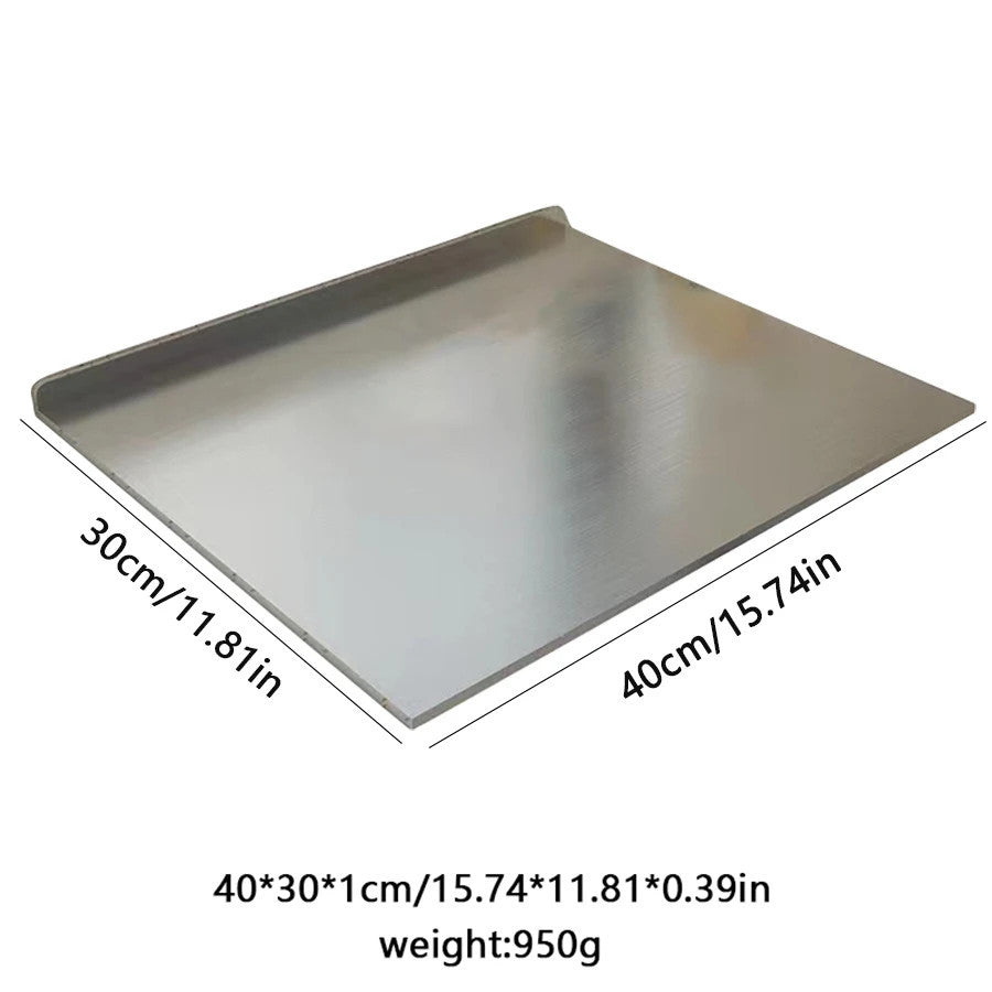 L-shaped Chopping Board Stainless Steel Large Size