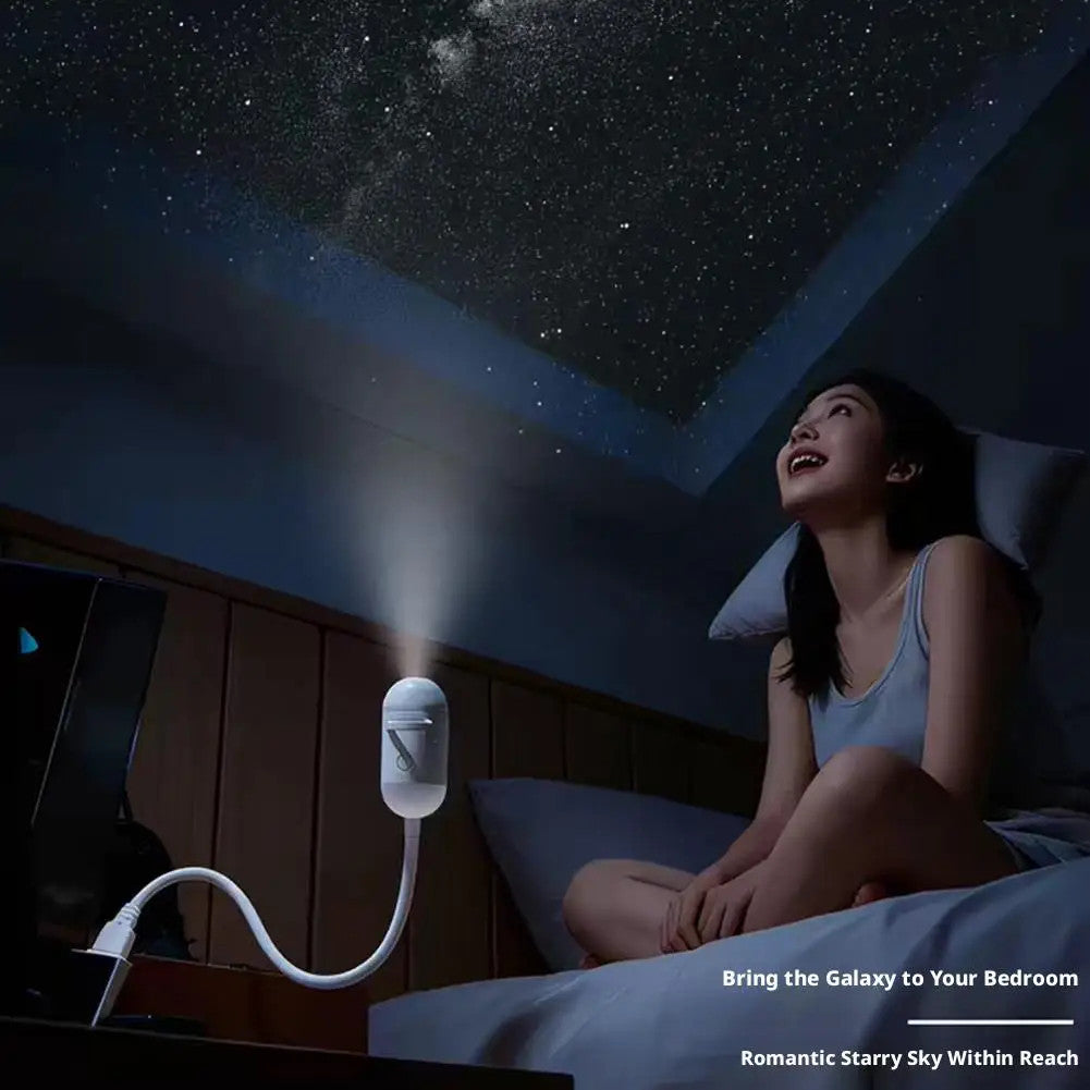 Romantic 2-in-1 Rotatable Galaxy Star Projector