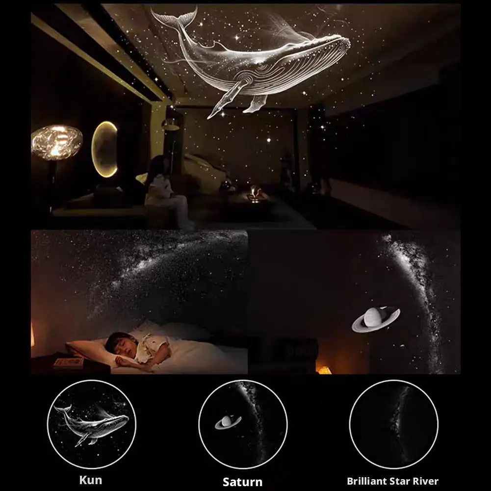 Romantic 2-in-1 Rotatable Galaxy Star Projector