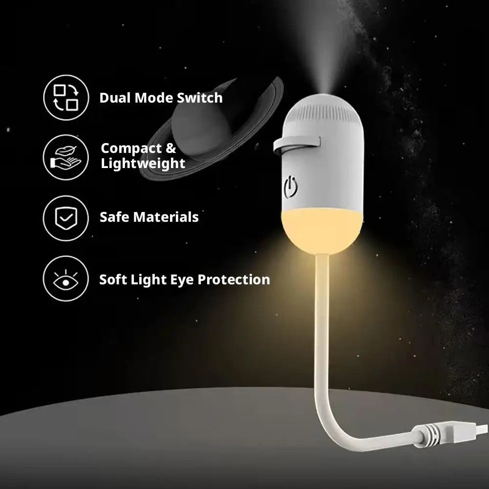 Romantic 2-in-1 Rotatable Galaxy Star Projector