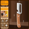 Stainless steel peeler with wooden handle