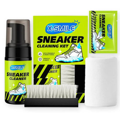 Shoe Cleaning Kit – Premium Foam Sneaker Cleaner with Brush, Wipes & Microfiber Cloth