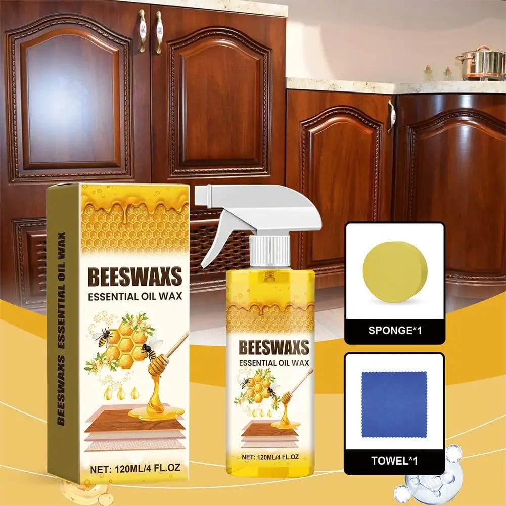 Beeswax Wood Polish Spray for Furniture & Floors